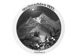 ДЕКОРАТИВНАЯ ТАРЕЛКА "РОЖДЕСТВО 1937"